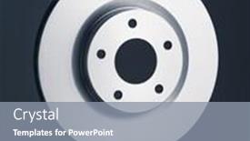  Presentation with brake - Beautiful PPT theme featuring car-brake-discs-close-up backdrop and a gray colored foreground