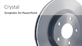  Presentation with car brake - Beautiful PPT layouts featuring car-brake-discs-on-white backdrop and a white colored foreground