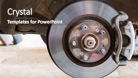  Presentation with brake - Cool new theme with car brakes system backdrop and a tawny brown colored foreground