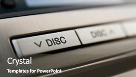  Presentation with control - Beautiful presentation theme featuring car cd-changer control buttons backdrop and a  colored foreground