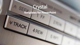  Presentation with control - Presentation with car cd-changer control buttons background and a gray colored foreground