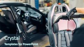  Presentation with dust industrial lung - Audience pleasing PPT layouts consisting of car clean steam - carwash removing of dust backdrop and a ocean colored foreground