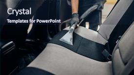  Presentation with service oriented architectures - Cool new theme with car clean steam - carwash service removing of dirt backdrop and a navy blue colored foreground