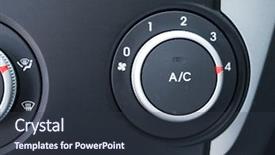  Presentation with car air conditioning - Colorful presentation enhanced with car climate backdrop and a tawny brown colored foreground