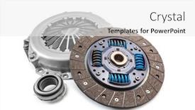  Presentation with car - Amazing theme having car-clutch-isolated backdrop and a white colored foreground