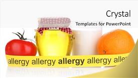  Presentation with food white - Amazing PPT theme having car cordon - allergenic food isolated on white backdrop and a white colored foreground