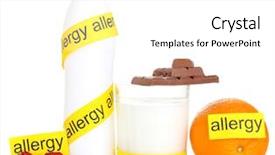  Presentation with food white - Amazing slides having car cordon - allergenic food isolated on white backdrop and a white colored foreground