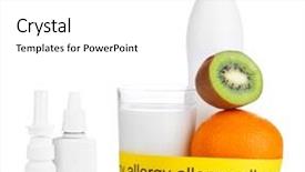  Presentation with food white - PPT layouts consisting of car cordon - allergenic food isolated on white background and a white colored foreground