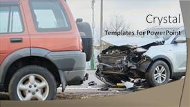  Presentation with crash - Beautiful PPT layouts featuring car-crash-accident-on-street backdrop and a lemonade colored foreground
