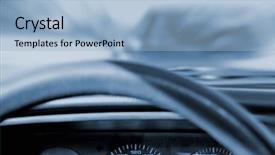  Presentation with crash - Presentation theme enhanced with car crash toned in blue background and a light blue colored foreground