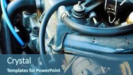  Presentation with vehicle - PPT layouts having car dirty vehicle background and a ocean colored foreground