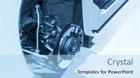  Presentation with suspension - Amazing presentation theme having car disc break detail and suspension backdrop and a light blue colored foreground