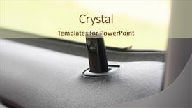  Presentation with security door lock - PPT layouts consisting of car door lock background and a cream colored foreground