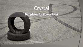  Presentation with road improvement - Colorful theme enhanced with car drift - autodrome for driving training large backdrop and a gray colored foreground