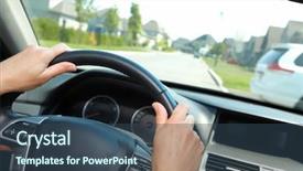  Presentation with auto - Audience pleasing PPT theme consisting of car driver auto background backdrop and a  colored foreground
