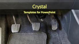  Presentation with driving - Amazing PPT theme having car driving manual gearbox backdrop and a wine colored foreground