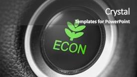  Presentation with car - Presentation consisting of car econ button close up background and a dark gray colored foreground