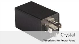  Presentation with electromagnetic - Audience pleasing presentation consisting of car electromagnetic relay switch isolated backdrop and a white colored foreground
