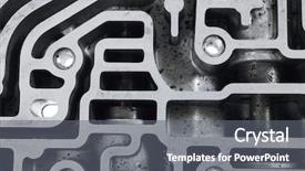  Presentation with control valve - Slide set with car engine automatic transmission control background and a gray colored foreground