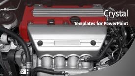  Presentation with car engine - Colorful slides enhanced with car engine close-up detail backdrop and a tawny brown colored foreground