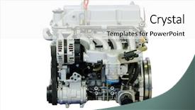  Presentation with car engine - Colorful PPT theme enhanced with car engine isolated backdrop and a white colored foreground