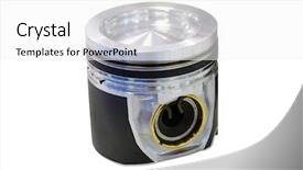  Presentation with car engine - Slides featuring car engine piston background and a white colored foreground