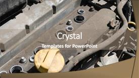  Presentation with spark plugs - Slide deck enhanced with car engine without spark plug background and a gray colored foreground