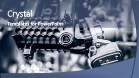  Presentation with muscle - Colorful theme enhanced with car engine backdrop and a ocean colored foreground