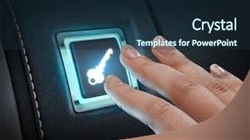  Presentation with evolution - Slide deck having car evolution - just push the button background and a wine colored foreground