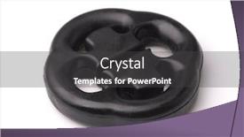  Presentation with rubber - Slide set with car-exhaust-pipe-rubber-hanger background and a dark gray colored foreground