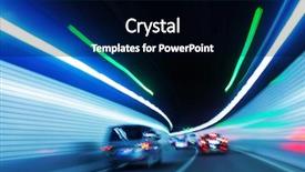  Presentation with blur - Presentation design enhanced with closeup piece of homemade cake with pear cherries and chocolate on white wooden table shallow focus background and a soft green colored foreground