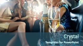  Presentation with alcohol - Presentation with car focus on the alcohol background and a ocean colored foreground