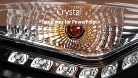  Presentation with lamps - Audience pleasing PPT layouts consisting of car-headlight-with-led-lamps backdrop and a coral colored foreground