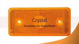  Presentation with water fuelled car - Colorful PPT layouts enhanced with car headlights on a white backdrop and a gold colored foreground