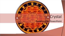  Presentation with jaguar xe car - Slides having car headlights on a white background and a red colored foreground