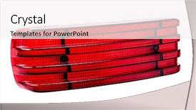  Presentation with audi car from the future - Theme enhanced with car headlights on a white background and a white colored foreground