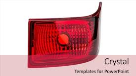  Presentation with audi car from the future - Audience pleasing slides consisting of car headlights on a white backdrop and a red colored foreground