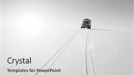 Presentation with jeep car - Amazing slide set having car in hot desert backdrop and a light gray colored foreground