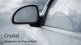  Presentation with autonomous car - Beautiful PPT layouts featuring car in snow backdrop and a light gray colored foreground