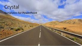  Presentation with travel - Colorful PPT theme enhanced with car infiniti - travel road - fuerteventura backdrop and a  colored foreground