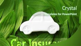  Presentation with alternative - Amazing slides having car insurance concept toy car backdrop and a forest green colored foreground