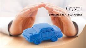  Presentation with insurance - PPT layouts having car-insurance-concept-with-blue background and a lemonade colored foreground