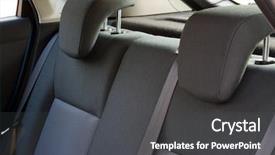  Presentation with car seat - Cool new presentation design with car interior - back car seats backdrop and a dark gray colored foreground