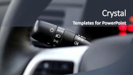  Presentation with switch off light - Audience pleasing slide deck consisting of toggle - car interior with light switch backdrop and a ocean colored foreground