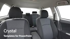  Presentation with car seat - Cool new theme with car interior backdrop and a dark gray colored foreground