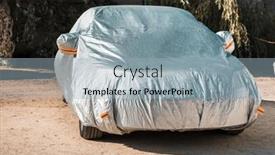  Presentation with car parking - Audience pleasing slide set consisting of car-is-in-the-parking backdrop and a light blue colored foreground