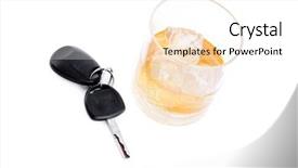  Presentation with car key - Beautiful presentation theme featuring car key next backdrop and a white colored foreground