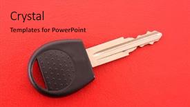  Presentation with car key - Slides enhanced with car key on red background and a red colored foreground