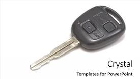  Presentation with car key - Amazing presentation having car key on white background backdrop and a  colored foreground