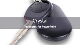  Presentation with key control - Slide deck having car key with remote control background and a dark gray colored foreground